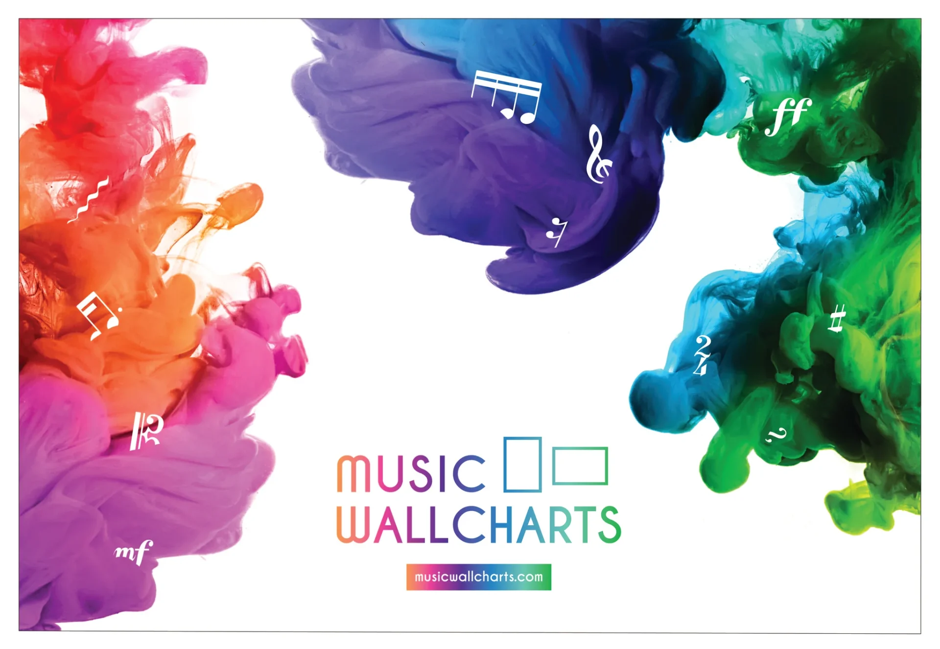 Music Wallcharts full set cardboard box containing all 25 wallcharts